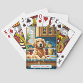 Jeu De Cartes Golden Retriever Monogramme Go Fish Jeu Jouer (dos)