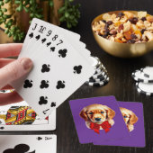 Jeu De Cartes Golden Retriever Red Bow (In Situ)