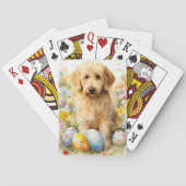 Jeu De Cartes Goldendoodle aux oeufs de Pâques (dos)