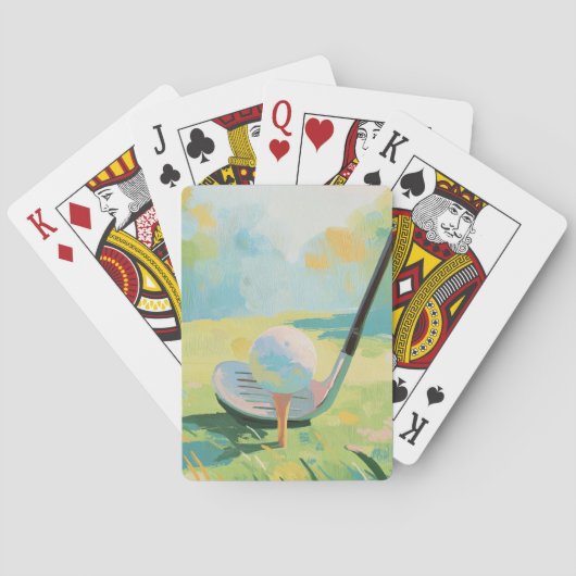 Jeu De Cartes Golf coloré (dos)