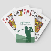 Jeu De Cartes Golf Player Man avec Golf Club Green (dos)