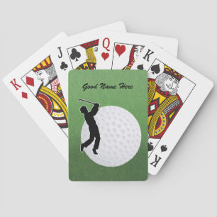 Jeu De Cartes Golf Sports L'accent golfeur balle personnalisatio