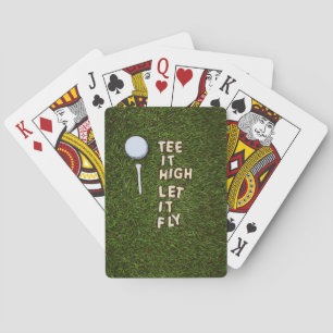 Jeu De Cartes Golf Tee it high le laisser voler avec balle de go