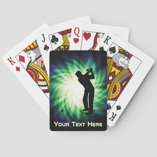 Jeu De Cartes Golf vert frais (dos)