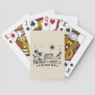 Jeu De Cartes Golfe d'Amérique pêche drapeau patriotique américa