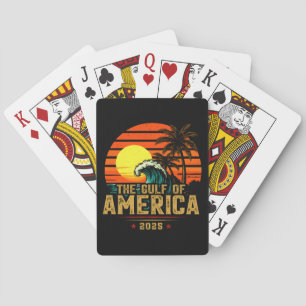 Jeu De Cartes Golfe des USA Amérique Est 2025 Retro Vintage