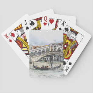 Jeu De Cartes Gondola Venice Italie Jouer des cartes