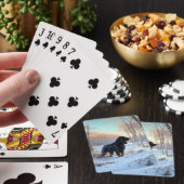 Jeu De Cartes Gordon Setter Laisse Il Neige Noël (In Situ)