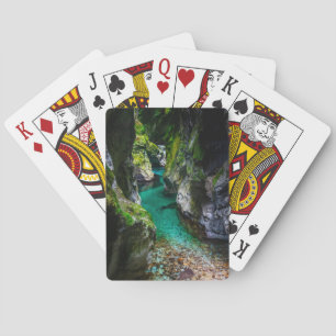 Jeu De Cartes gorge de Soca en Slovénie