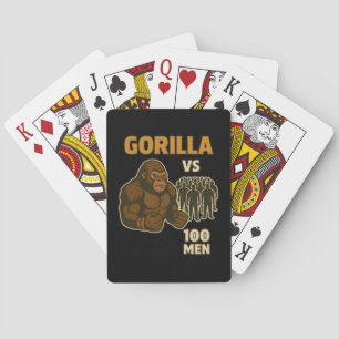 Jeu De Cartes Gorille contre 100 hommes bataille épique