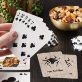 Jeu De Cartes Goth Black Widow Spider Parties scintillant Hallow (In Situ)