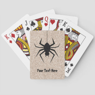Jeu De Cartes Goth Black Widow Spider Parties scintillant Hallow