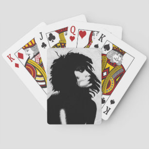 Jeu De Cartes Goth Goddess Woman Portrait Iconique Mode Art