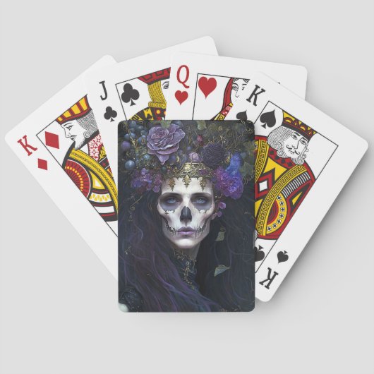 Jeu De Cartes Goth Queen Imaginaire Art (dos)