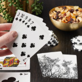 Jeu De Cartes Gothic Tree Black and White (In Situ)