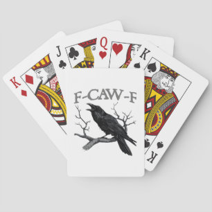Jeu De Cartes Gothique F-Caw-F Drôle Corbeau Humour Essentiel Vi