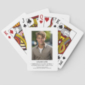 Jeu De Cartes Graduation photo simple et moderne (dos)