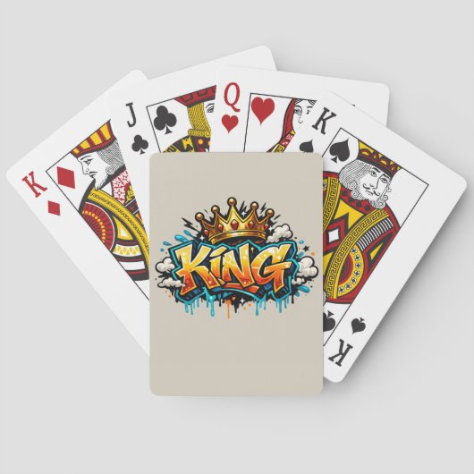 Jeu De Cartes Graffiti Roi Couronné de la Rue (dos)