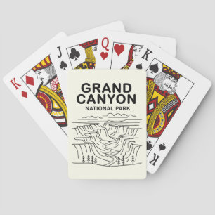 Jeu De Cartes Grand Canyon National Park Line Art