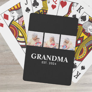 Jeu De Cartes Grand-mère a établi Moderne Gras Noir 3 Photo