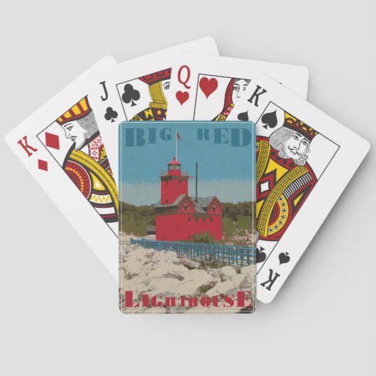 Jeu De Cartes Grand phare rouge (dos)