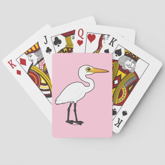 Jeu De Cartes Grande aigrette Birdorable (dos)