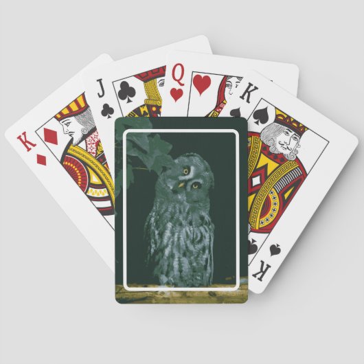 Jeu De Cartes Grande Chouette grise (dos)