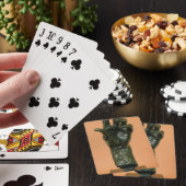 Jeu De Cartes Grande Main Gauche (bronze) (In Situ)