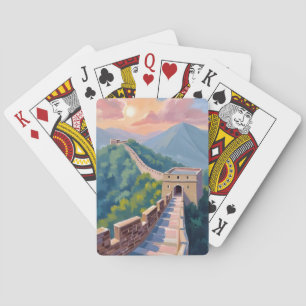 Jeu De Cartes Grande Muraille de Chine   Peinture de voyage