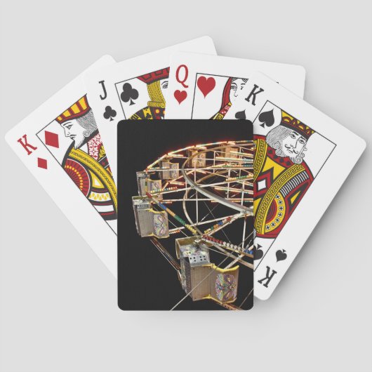 Jeu De Cartes Grande roue dans un parc d'attractions (dos)