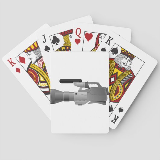 Jeu De Cartes Grandes cartes de jeu de caméra vidéo (dos)