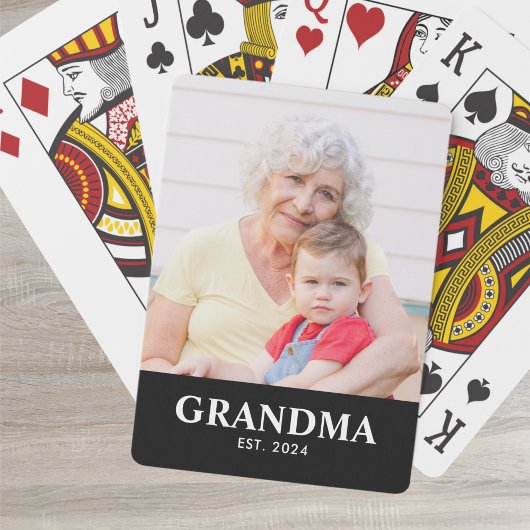 Jeu De Cartes Grandma Established Bold Black Phot