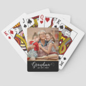 Jeu De Cartes Grandma Established Script Gift Photo (dos)