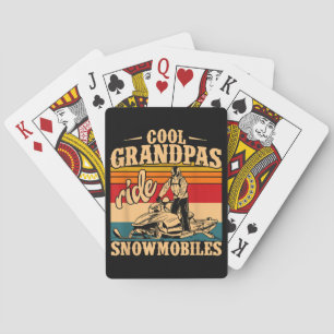 Jeu De Cartes Grandpas cool randonnée Motoneige Motoneige Motone