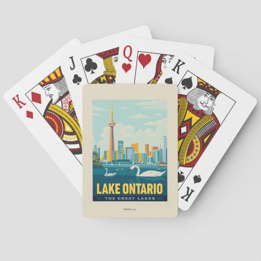 Jeu De Cartes Grands Lacs | Lac Ontario (dos)