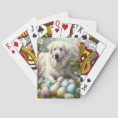 Jeu De Cartes Grands Pyrénées avec œufs de Pâques (dos)