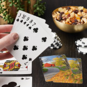 Jeu De Cartes Grange dans l'automne (In Situ)