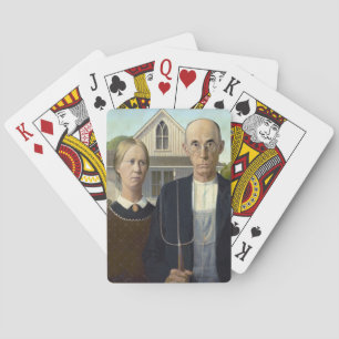 Jeu De Cartes Grant Wood "gothique américain"
