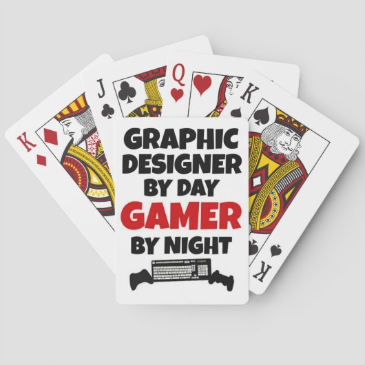 Jeu De Cartes Graphic Designer Gamer (dos)