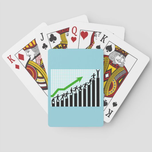 Jeu De Cartes Graphique à barres de progression de réussite de c (dos)