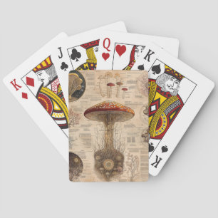 Jeu De Cartes Graphique botanique de champignon vintage (2)