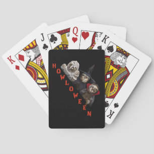 Jeu De Cartes Graphique de jonction de jonction d'Halloween sur