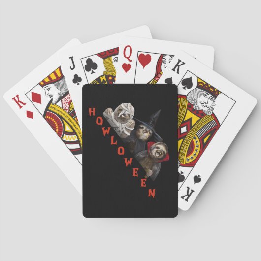 Jeu De Cartes Graphique de jonction de jonction d'Halloween sur (dos)