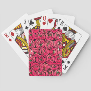 Jeu De Cartes Graphique rose Art Nouveau Rennie Macintosh