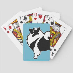 Jeu De Cartes Graphiques de Keeshond - art original mignon de