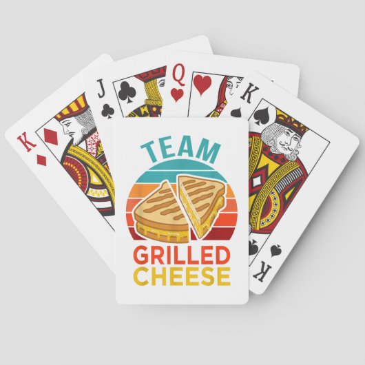 Jeu De Cartes Graphisme de l'amoureux du sandwich au fromage gri (dos)