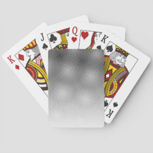 Jeu De Cartes Gras Moiré Motif Dégradé noir et blanc