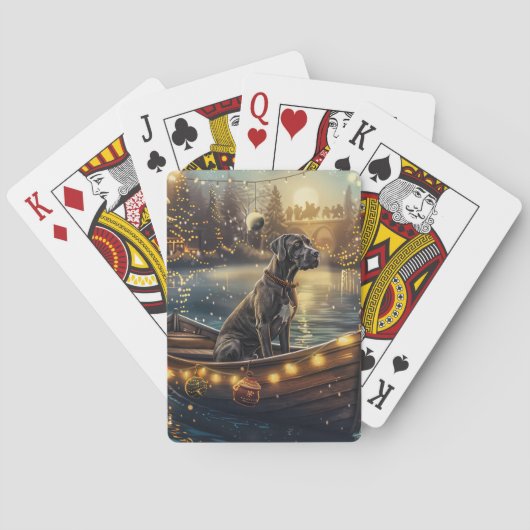 Jeu De Cartes Great Dane Christmas Festive Voyage (dos)