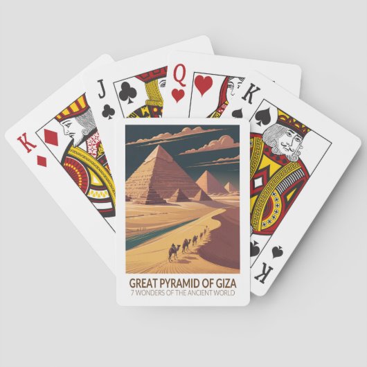 Jeu De Cartes Great Pyramid of Giza Seven Wonders of the World (dos)