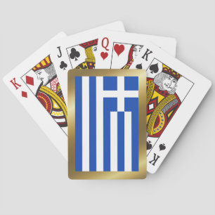 Jeu De Cartes Grèce Drapeau Jouer des cartes